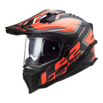 LS2 MX701 Explorer Alter Helmet - Matte Black / Orange