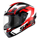 SMK Stellar K Power Helmet - Black / Red / White
