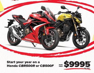 WOW! PRICE DROP! ONLY $9,995 +ORC CBR500R & CB500F