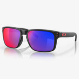 0OO9102-3655 Oakley Holbrook Sunglasses Matte Black Frame with + Red Iridium Lens