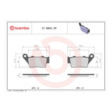 Brembo Prime Sinter Rear Brake Pads 07BB02SP