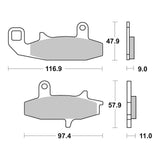 Brembo Prime Sinter Front Brake Pads 07SU15SA