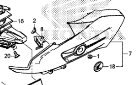 HONDA COWL SET LEFT MIDDLE (WL) *PB388M* CTX1300 64350-MJN-A00ZE