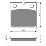 GOLDfren Brake Pads - GP6 Sintered Racing
