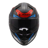 LS2 FF811 Vector II Carbon Savage Helmets - White / Blue / Red