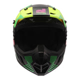 LS2 MX706J COZ Junior Helmet - Chromatic Black / Hi-Vis Pink 06