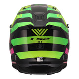 LS2 MX706J COZ Junior Helmet - Chromatic Black / Hi-Vis Pink 06