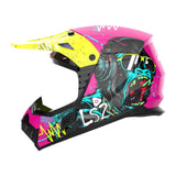 LS2 MX706J COZ Junior Gorilla Helmet - Gloss Purple 06