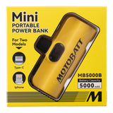 Motobatt Lithium Mini Portable Power Bank 5000mAh