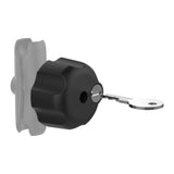 RAM Key Lock Knob with Brass Insert for B Size Socket Arms