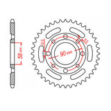 Sprocket Kit Honda XR200 (4 Stud) - 520H 12/50