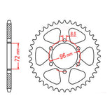 Sprocket Kit Suzuki DR250 '82-87 Farm (434) - 520XRE 12/48