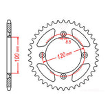 Sprocket Kit Yamaha YZ80BW - 428H 13/47