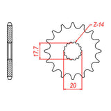 Sprocket Kit Yamaha YZ125 '02-'04 - 520KXZ 13/49