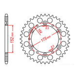 Sprocket Kit Yamaha YZ250 '98 - 520KXZ 14/50