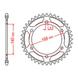 Sprocket Kit BMW F650GS '08-'12 - 525XRE 17/42