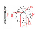 Sprocket Kit Kawasaki ZXR750 (L1-L3) '93-'95 Gold - GB530XRE 16/44