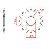Sprocket Kit Suzuki GSF400 - 525XRE 14/46