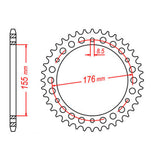 Sprocket Kit Triumph Sprint RS/ST 955 - 530XRE 19/43