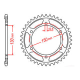 Sprocket Kit Yamaha FZR1000 '87-'88 (530conv) - 530XRE 17/46