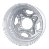 Whites ATV/UTV Steel Rim 14x8 Polaris Rear 4/156 +63.5 - Silver