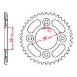 XAM Sprocket Kit Honda C110X - 428AO 14/37