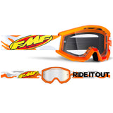 FMF POWERCORE YOUTH Goggle Assault Grey - Clear Lens