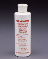 Slipstreamer Scratch Remover is an exclusive non-scratching formulation which effectively cleans acrylic without the usual harsh abrasives. DO NOT use on Lexan or Poly Carbonate plastics - including OEM shields