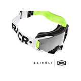 100% Armega Moto Goggle - RACR -HiPer Silver Mirror Lens