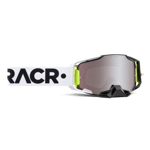 100% Armega Moto Goggle - RACR -HiPer Silver Mirror Lens