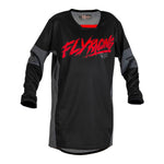 Fly Racing 2023 Kinetic Khaos Youth Jersey - Black / Red / Grey