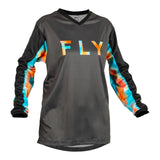 Fly Racing 2023 Ladies F-16 Jersey - Grey / Pink / Blue