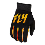 Fly Racing 2024 Youth F-16 Gloves - Black / Yellow / Orange