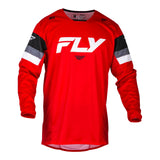 Fly Racing 2024 Kinetic Prix Jersey - Red/ Grey / White