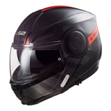 LS2 FF902 Scope Hamr Helmet - Black / Titanium / Red