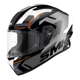 SMK Stellar K Power Helmet - Black / Grey / Orange