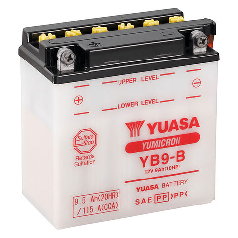 YUASA YB9BPK - comes with acid pack